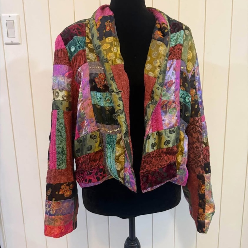 Vintage Patchwork Blazer - image 1